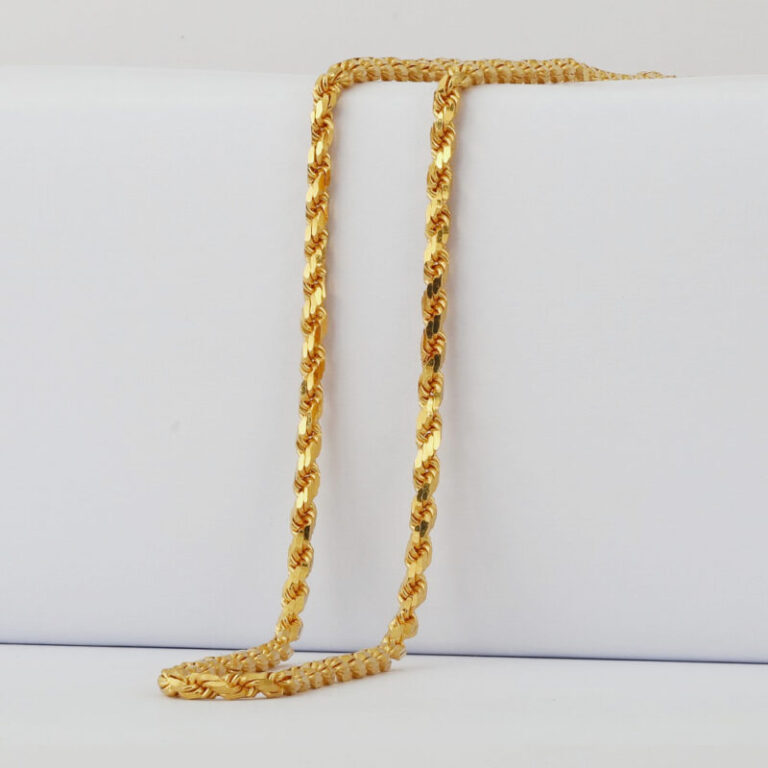 Men gold Rope chain