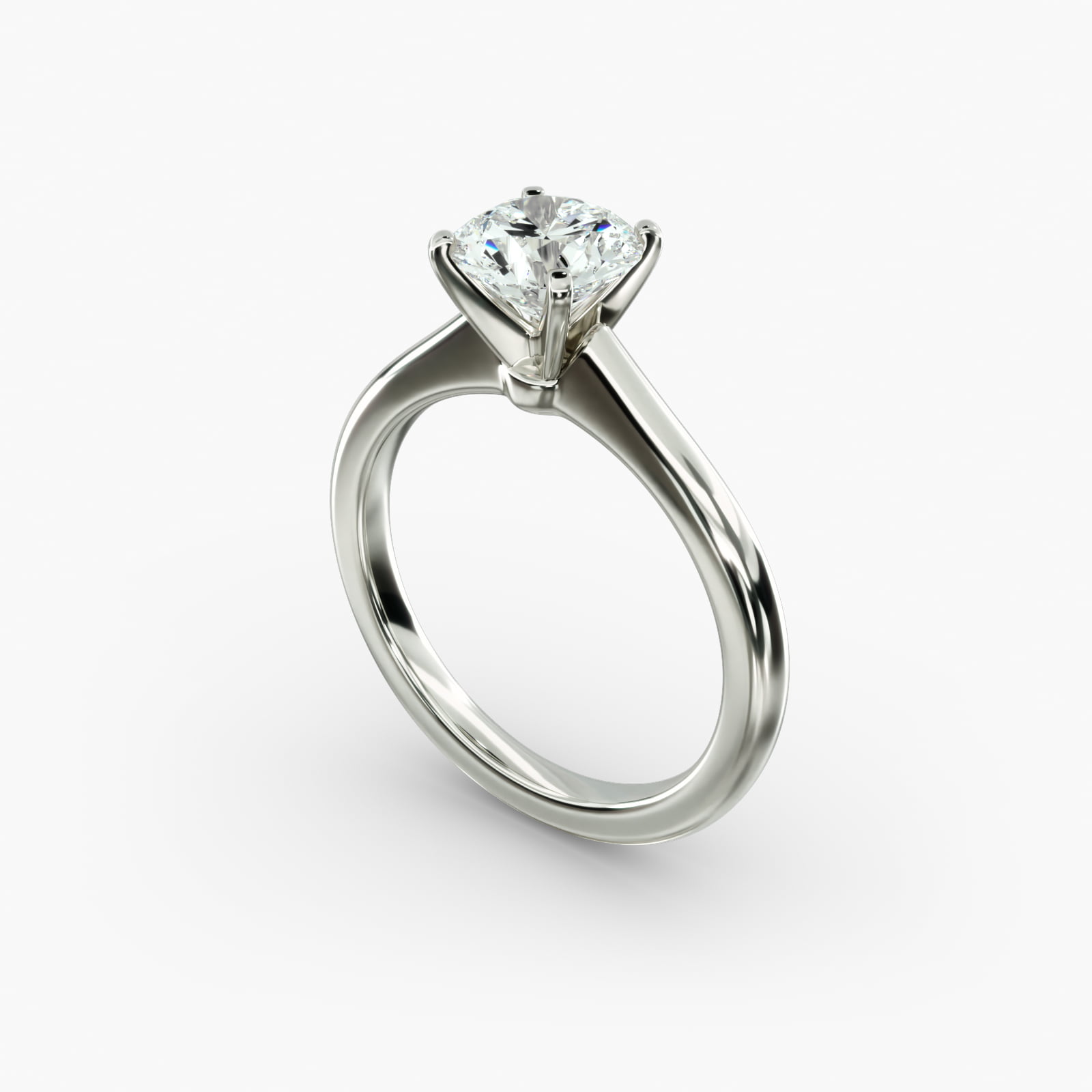 white gold solitiar ring