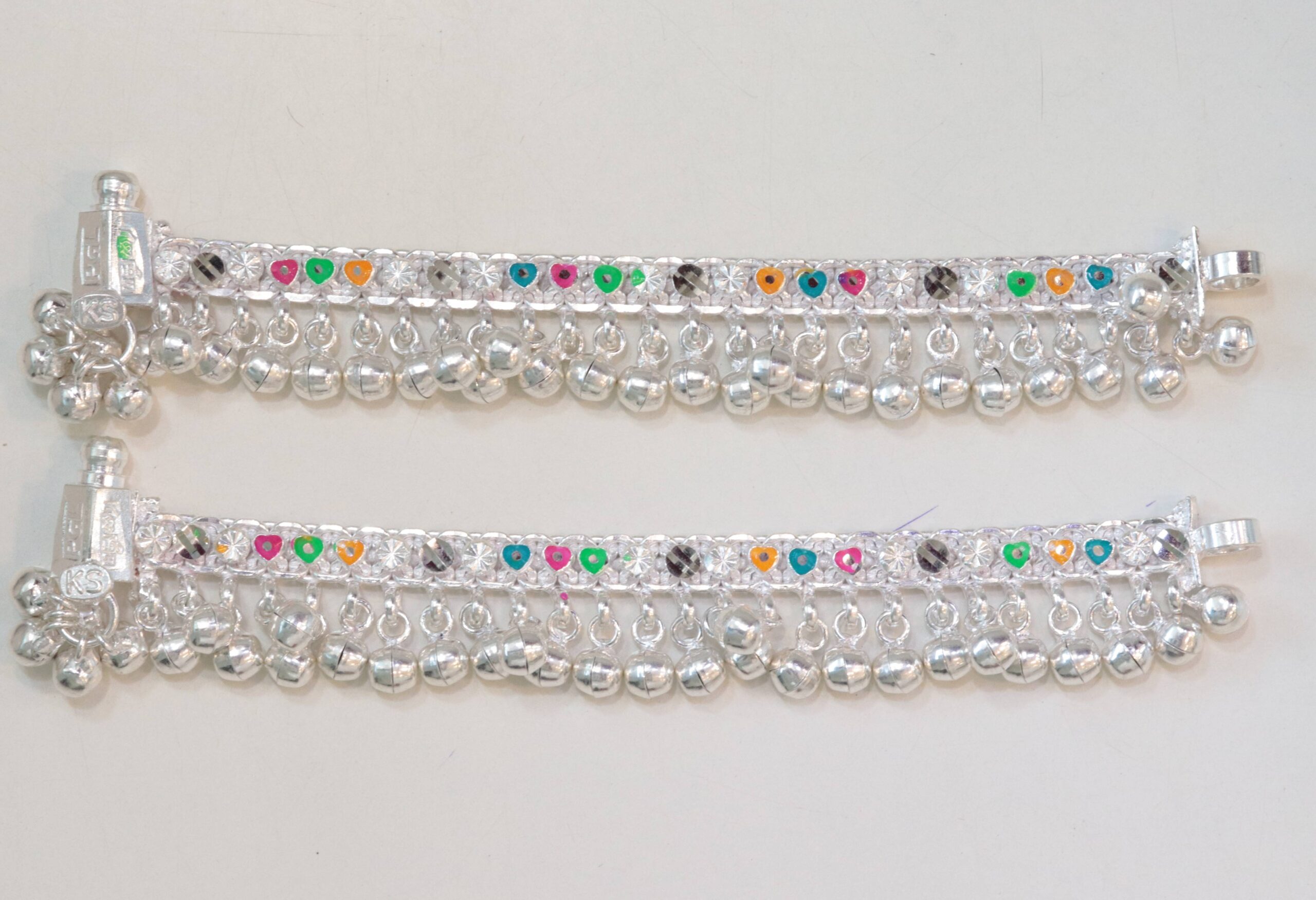 You are currently viewing Silver Baby Payals with Diamond Charms