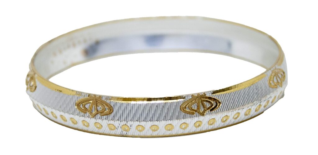 Silver Kada Bracelets for Sikh Grooms