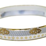 Diamond‑Studded Silver Kada Bracelets for Sikh Grooms