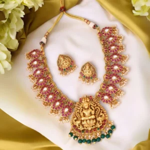 Read more about the article Divine Gold Ritual Temple Jewelry for Graceful Ganesh Chaturthi Celebrations