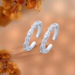 Diamond Toe Rings: Exquisite Silver Designs for Modern Brides by KundanMala