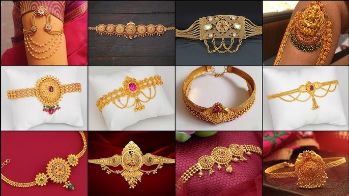 Gold Armbands for Kathak Dancers